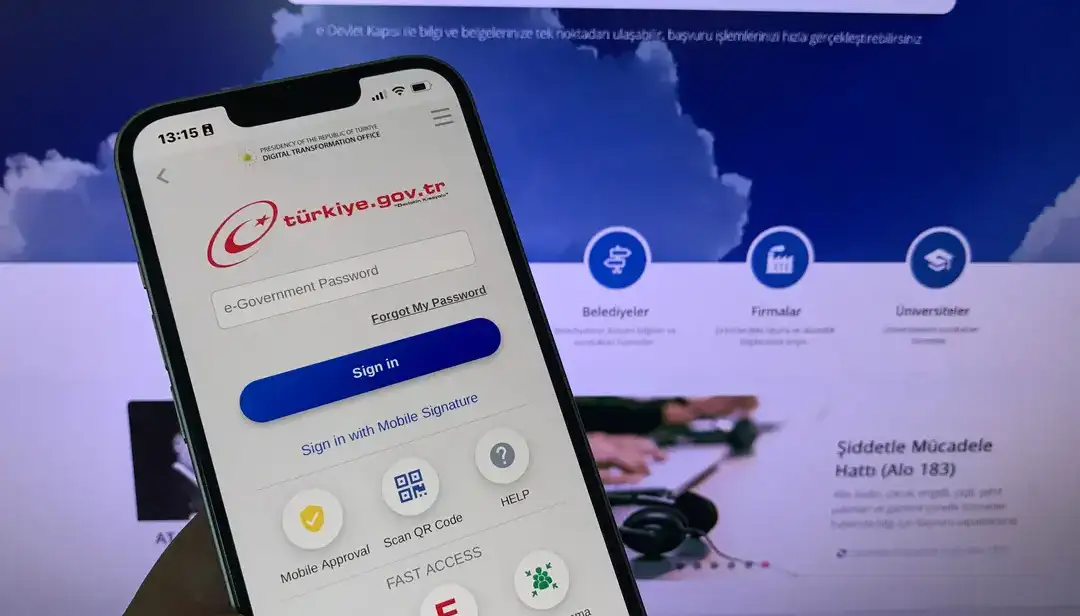 Справка о прописке через e-Devlet в Турции