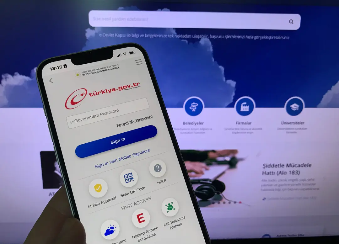 Справка о прописке через e-Devlet в Турции