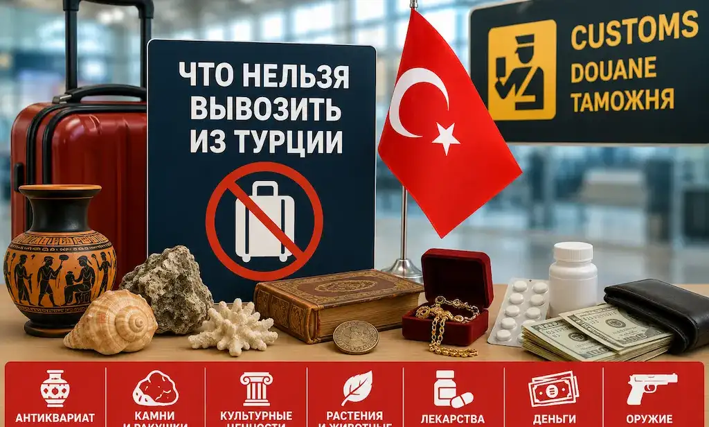 Что нельзя вывозить из Турции — антиквариат, камни, лекарства и деньги