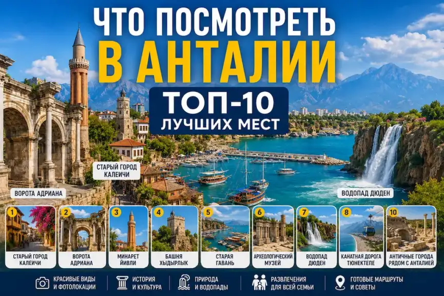 Что посмотреть в Анталии — Калеичи, водопад Дюден и достопримечательности города
