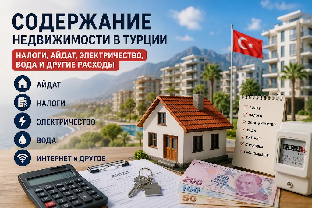 Содержание недвижимости в Турции: айдат, налоги, электричество, вода и коммунальные расходы