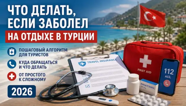 Что делать, если заболел в Турции — пошаговый алгоритм действий для туристов, страховка и скорая помощь 112